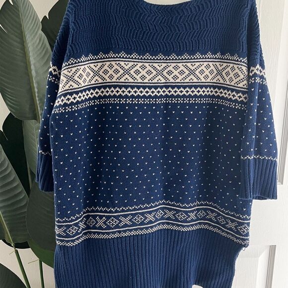 Denim&Supply Ralph Lauren Fair Isle Knit Heart Tunic Sweater - Picture 6 of 7